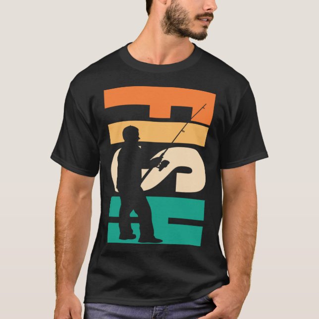 FISH Fisher silhouette T Shirt (Framsida)