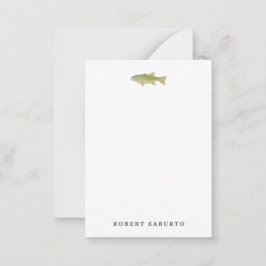 Fish Flat Note Card Anteckningskort