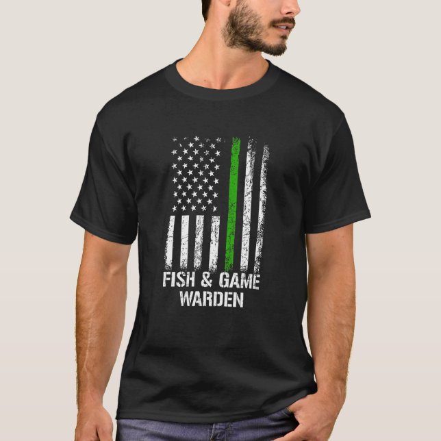 Fish Game Warden Game Warden T Shirt (Framsida)