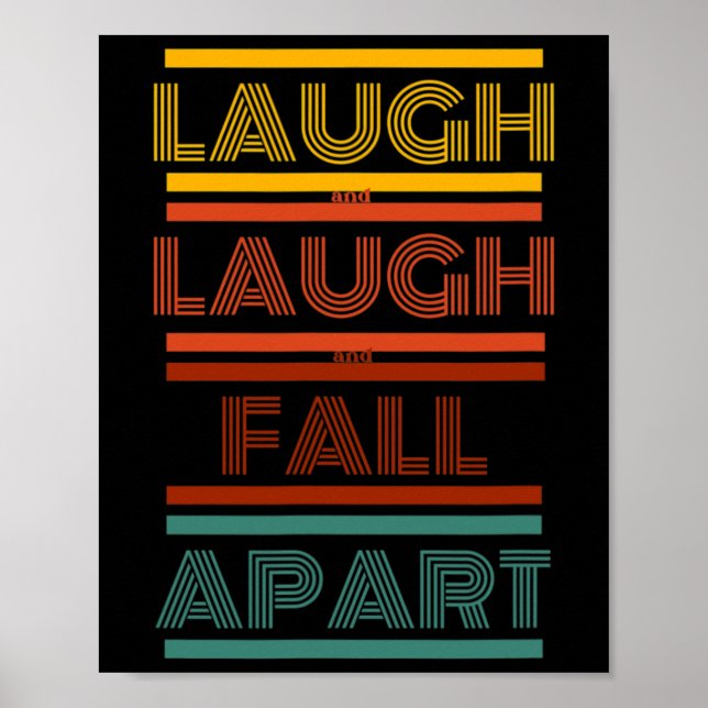 Fish - Gnistra - Laugh and Laugh and Fall-Spagling Poster (Framsidan)