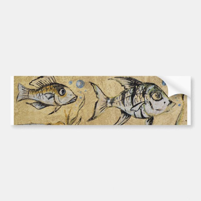 Fish Graffiti Bildekal (Framsidan)