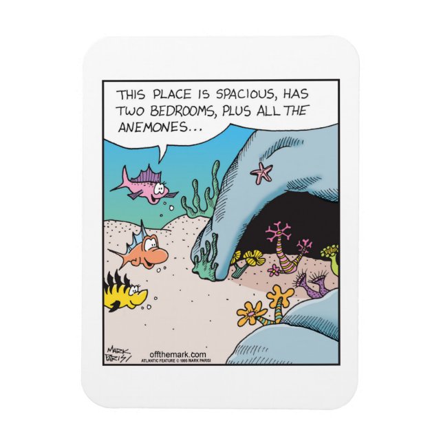 Fish house hunting with all the anemones Magnet  (Vertikal)