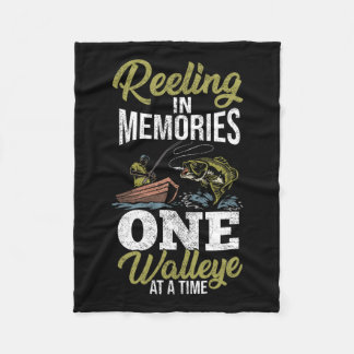 Fish Hunting Sauger Angler Walleye Fisherman Walle Fleecefilt