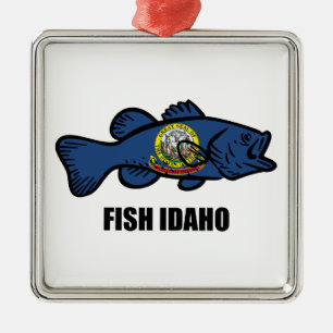 Fish Idaho Julgransprydnad Metall