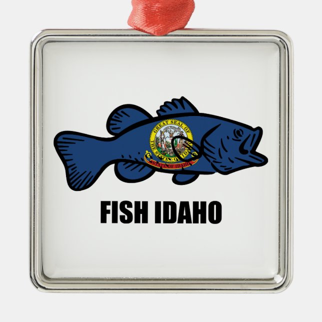 Fish Idaho Julgransprydnad Metall (Framsidan)