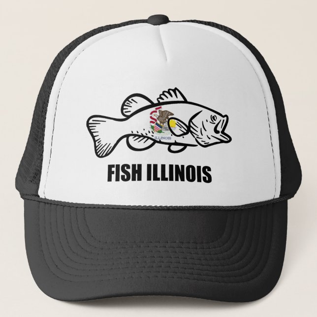 Fish Illinois Bass Keps (Framsida)