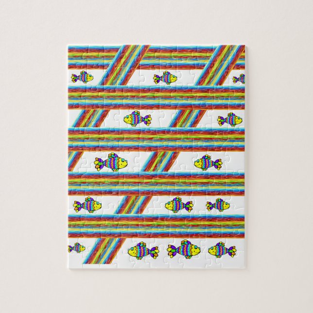 Fish Jigszle Puzzle Pussel (Vertikal)