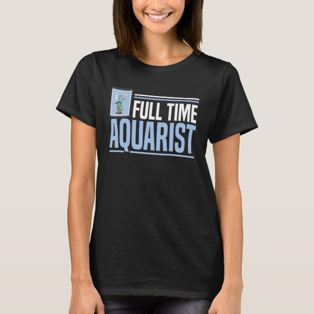 Fish Keeper Aquarium Junkie Aquarist Saltwater Tan T Shirt (Framsida)