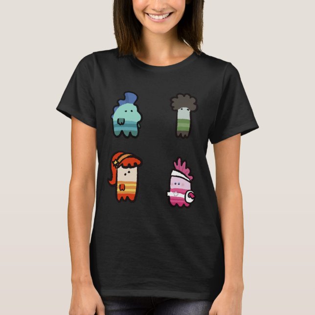 Fish Krok Sticker Pack T Shirt (Framsida)