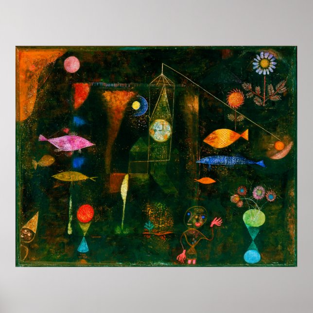 Fish Magic by Paul Klee (1925) Poster (Framsidan)