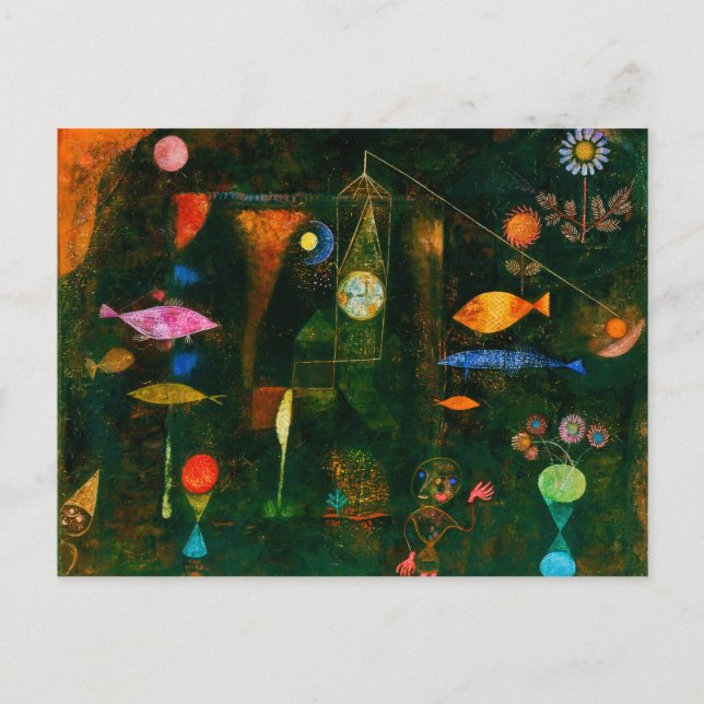 Fish Magic by Paul Klee (1925) Vykort (Framsida)