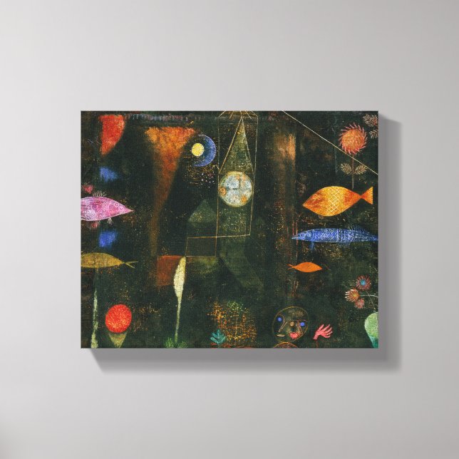 Fish Magic - Paul Klee Canvastryck (Framsida)