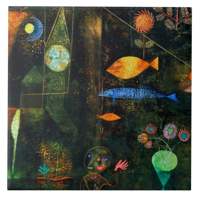Fish Magic, Paul Klee Kakelplatta (Framsidan)