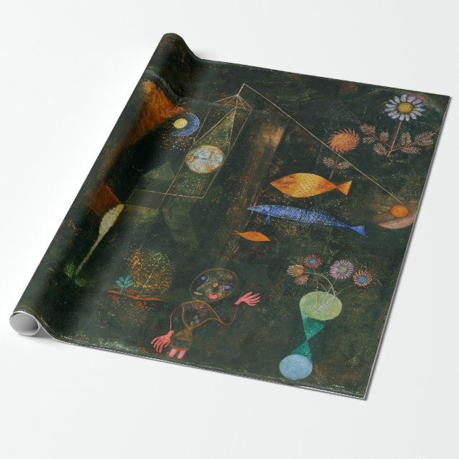 Fish Magic - Paul Klee Presentpapper (Utrullad)