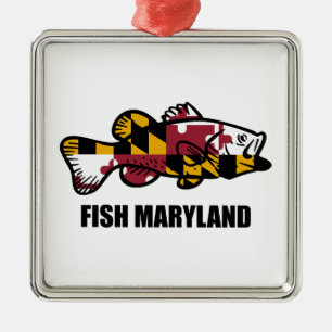 Fish Maryland Julgransprydnad Metall