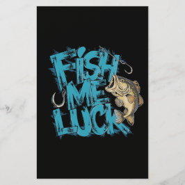 Fish Me Luck Graffiti Bas Konst Brevpapper