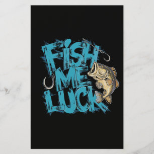Fish Me Luck Graffiti Bas Konst Brevpapper