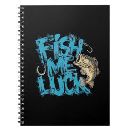 Fish Me Luck Graffiti Bass Art Anteckningsbok