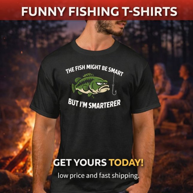 Fish Might Be Smart | Funny Fish  T-Shirt (Skapare uppladdad)