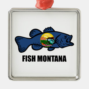 Fish Montana Bass Julgransprydnad Metall