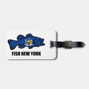 Fish New York Bass Bagagebricka