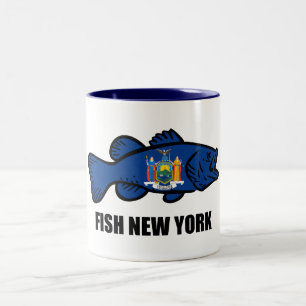 Fish New York Bass Två-Tonad Mugg