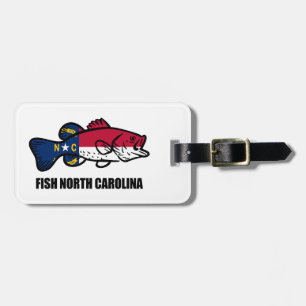 Fish North Carolina Bagagebricka