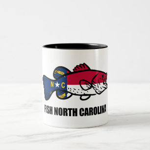 Fish North Carolina Två-Tonad Mugg
