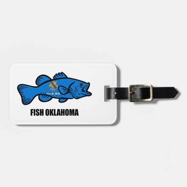 Fish Oklahoma Bagagebricka (Horisontell Framsida)