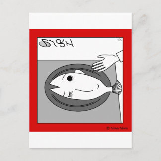 Fish or Girl Vykort