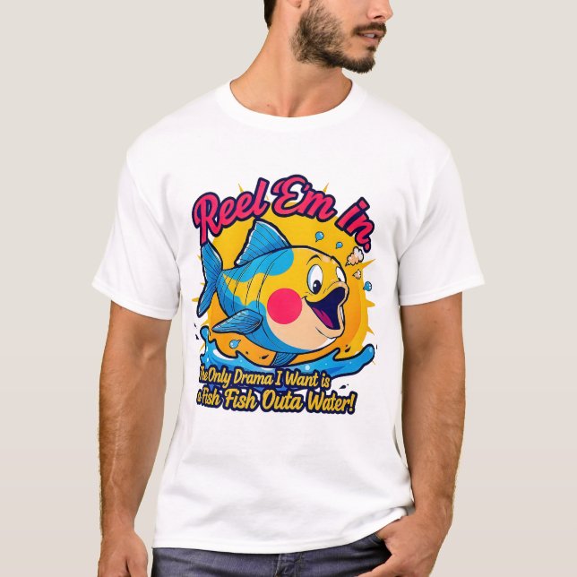 Fish Outta Water Fun T Shirt (Framsida)