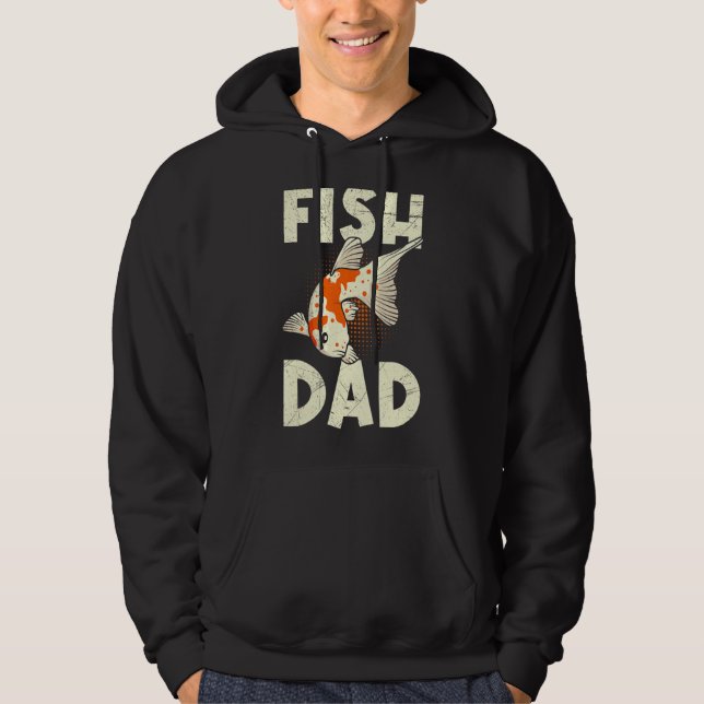 Fish pappa Koi Pappa Koi Pond Hoodie (Framsida)