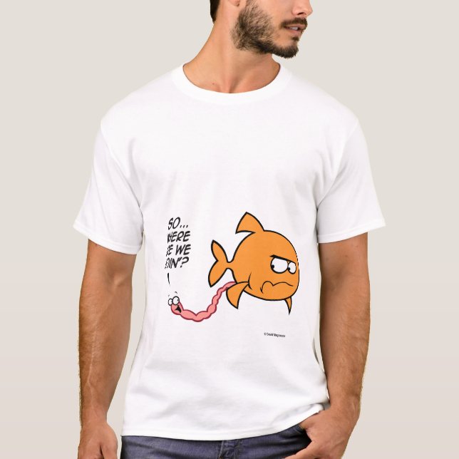 Fish Pooh White Shirts Tröja (Framsida)