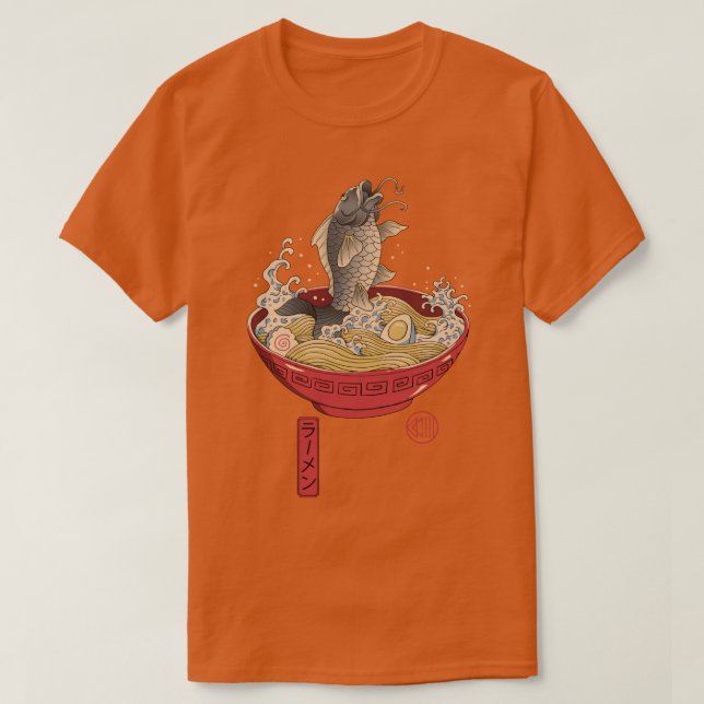 Fish Ramen T Shirt (Design framsida)
