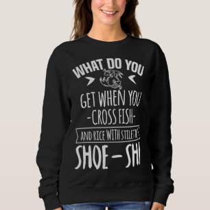 Fish Ris Stiletto Shoe Shi Motif för japansk foo T Shirt