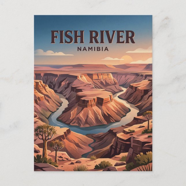 Fish River Canyon, Ai-Ais, ǁKaras Vykort (Framsida)