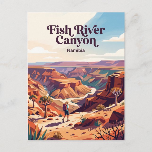 Fish River Canyon Namibia Vykort (Framsida)