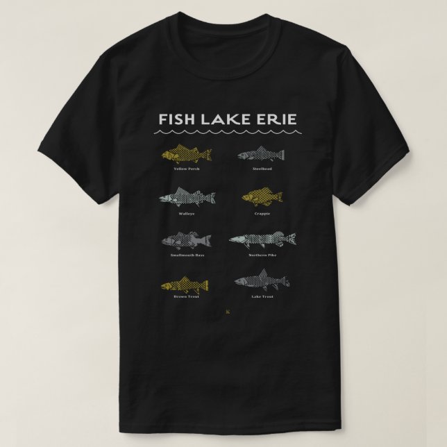 Fish Sjö Erie Shirt T (Design framsida)
