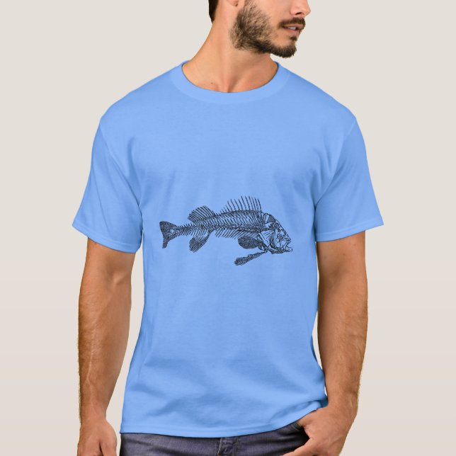Fish skeleton t shirt (Framsida)
