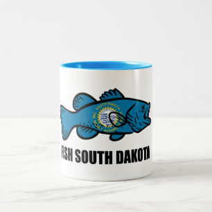 Fish South Dakota Två-Tonad Mugg