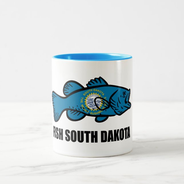 Fish South Dakota Två-Tonad Mugg (Center)