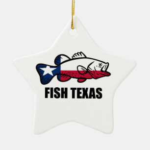 Fish Texas Julgransprydnad Keramik