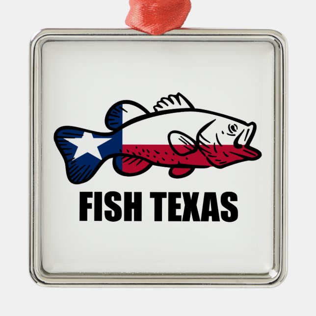 Fish Texas Julgransprydnad Metall (Framsidan)