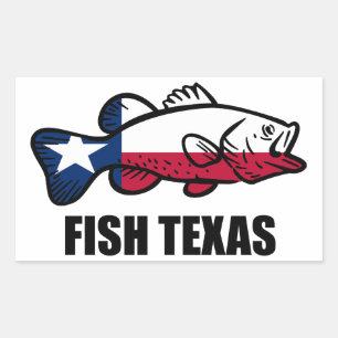 Fish Texas Rektangulärt Klistermärke
