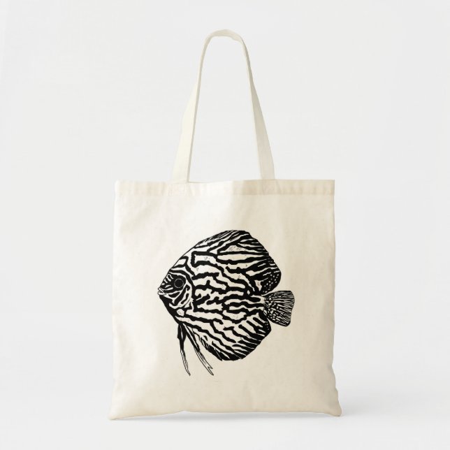 Fish Tote Bag Tygkasse (Framsidan)