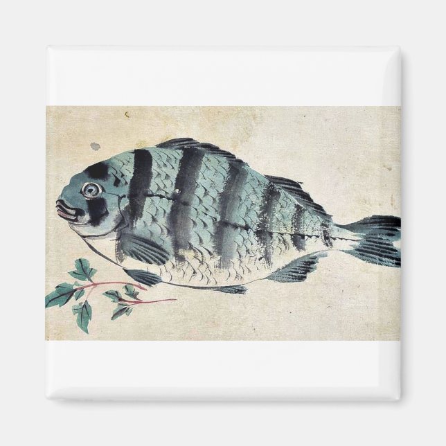 Fish Ukiyo-e. Magnet (Framsidan)