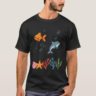 Fish Underwater Kids Dolphin T Shirt