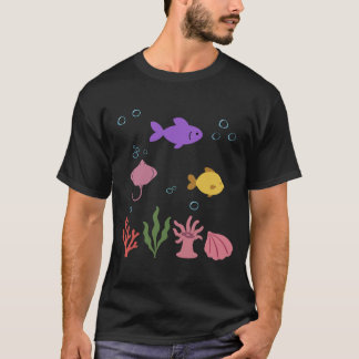 Fish Underwater Kids Ray Ocean World T Shirt