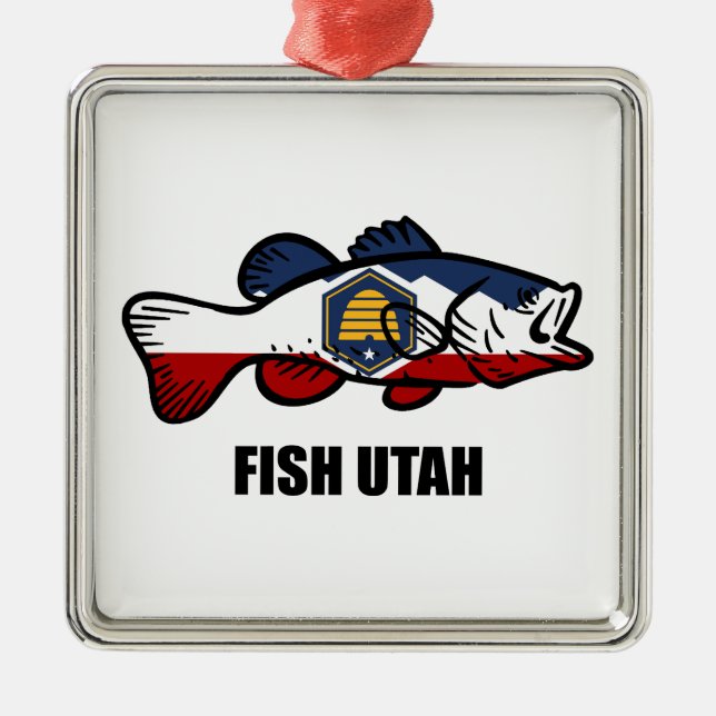 Fish Utah Julgransprydnad Metall (Framsidan)