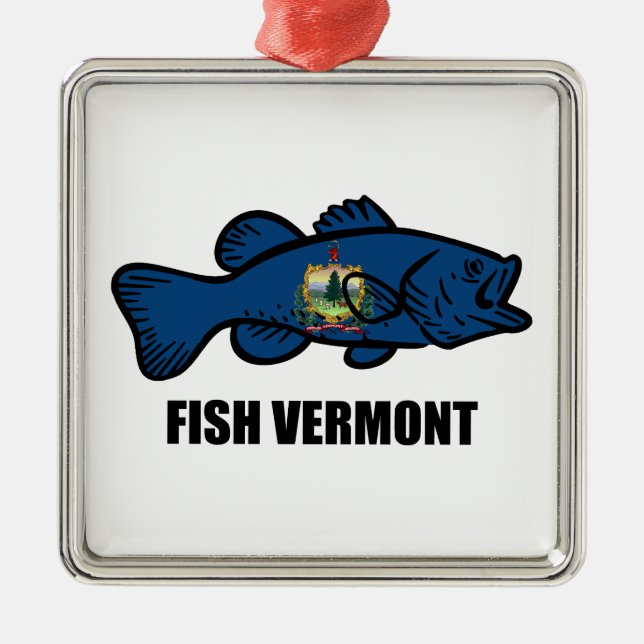 Fish Vermont Julgransprydnad Metall (Framsidan)
